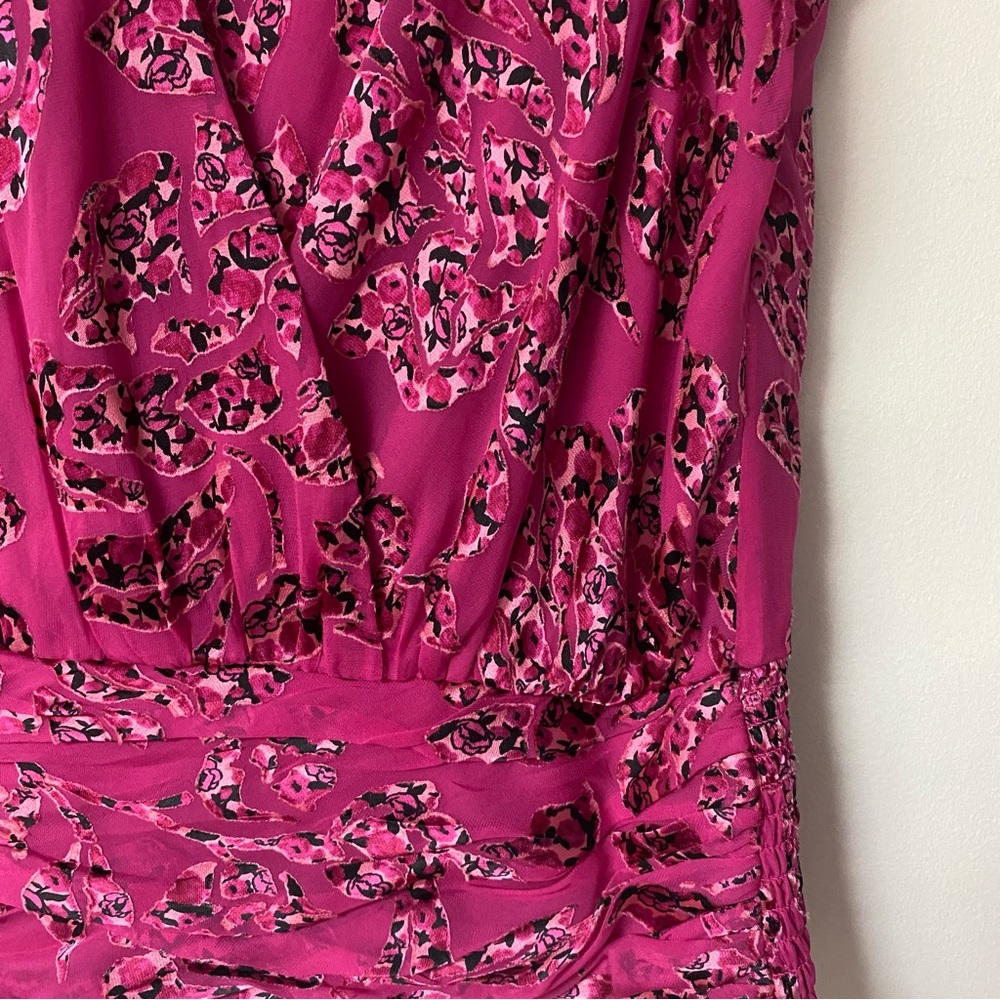 White House Black Market Pink Floral Blouse - Picture 2 of 7